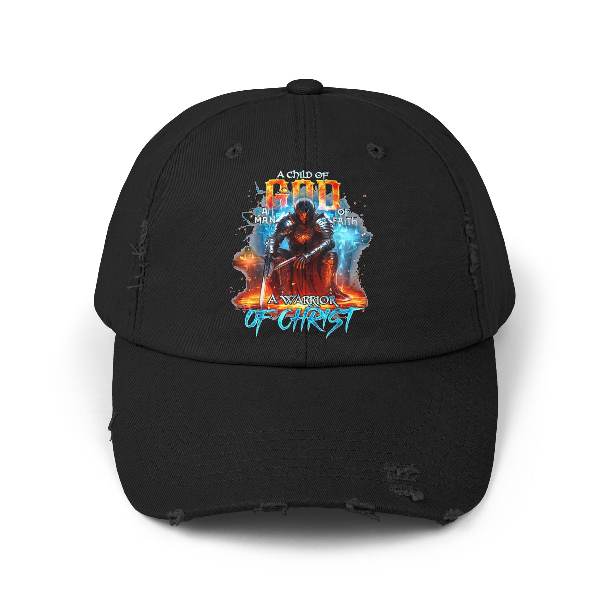 A Warrior Of Christ Distressed Cap