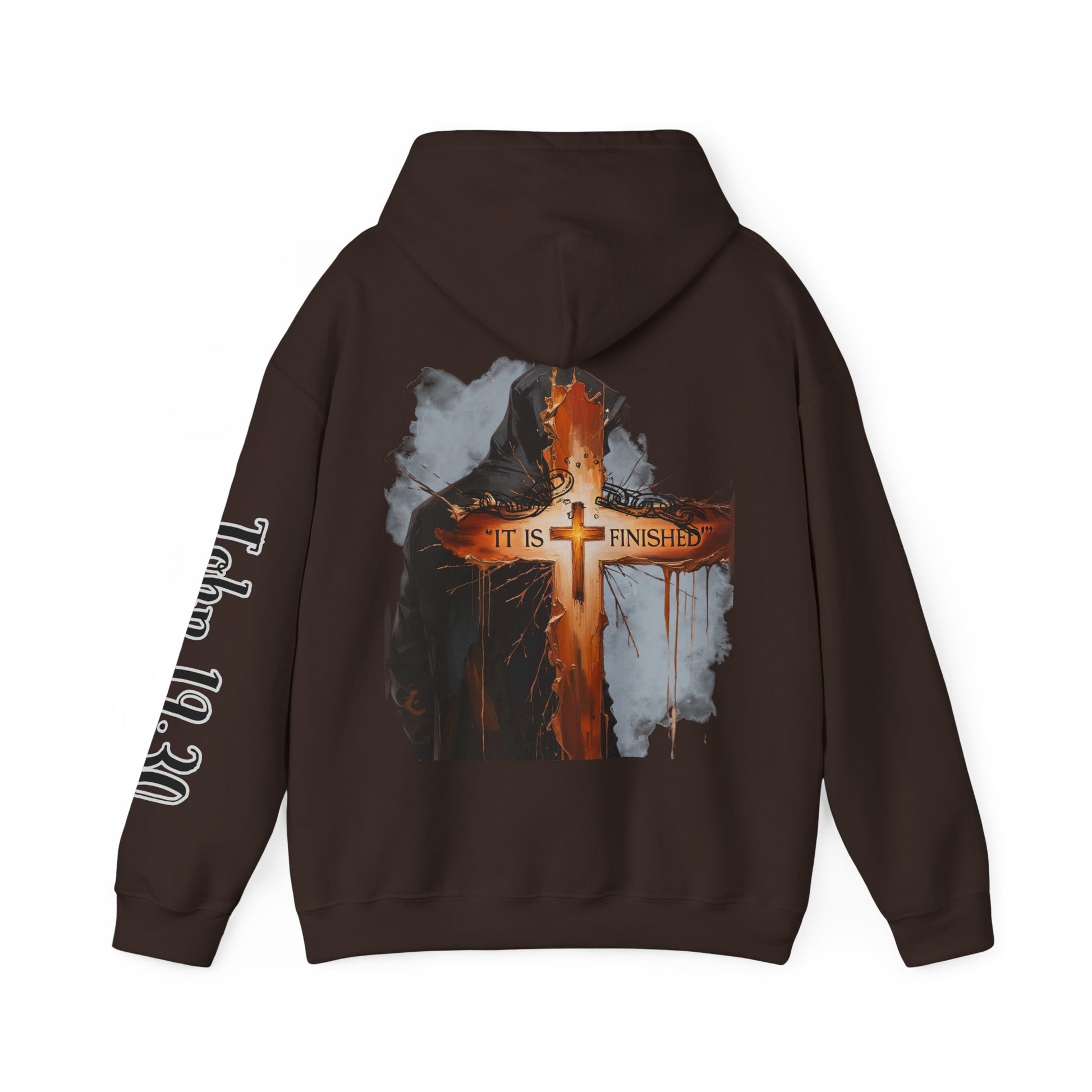 Faith-Inspired Unisex Heavy Blend™ Hoodie - Printed on the Back, Sleeve and Front