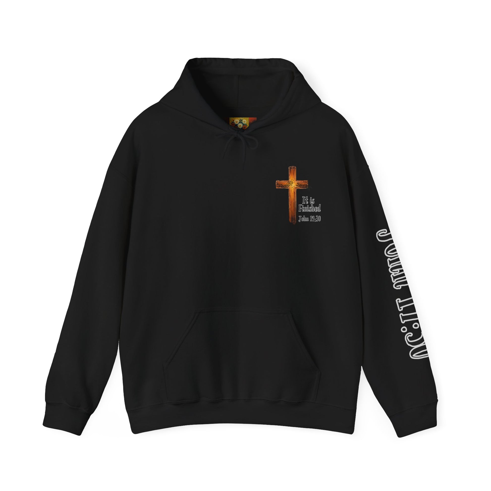 Faith-Inspired Unisex Heavy Blend™ Hoodie - Printed on the Back, Sleeve and Front