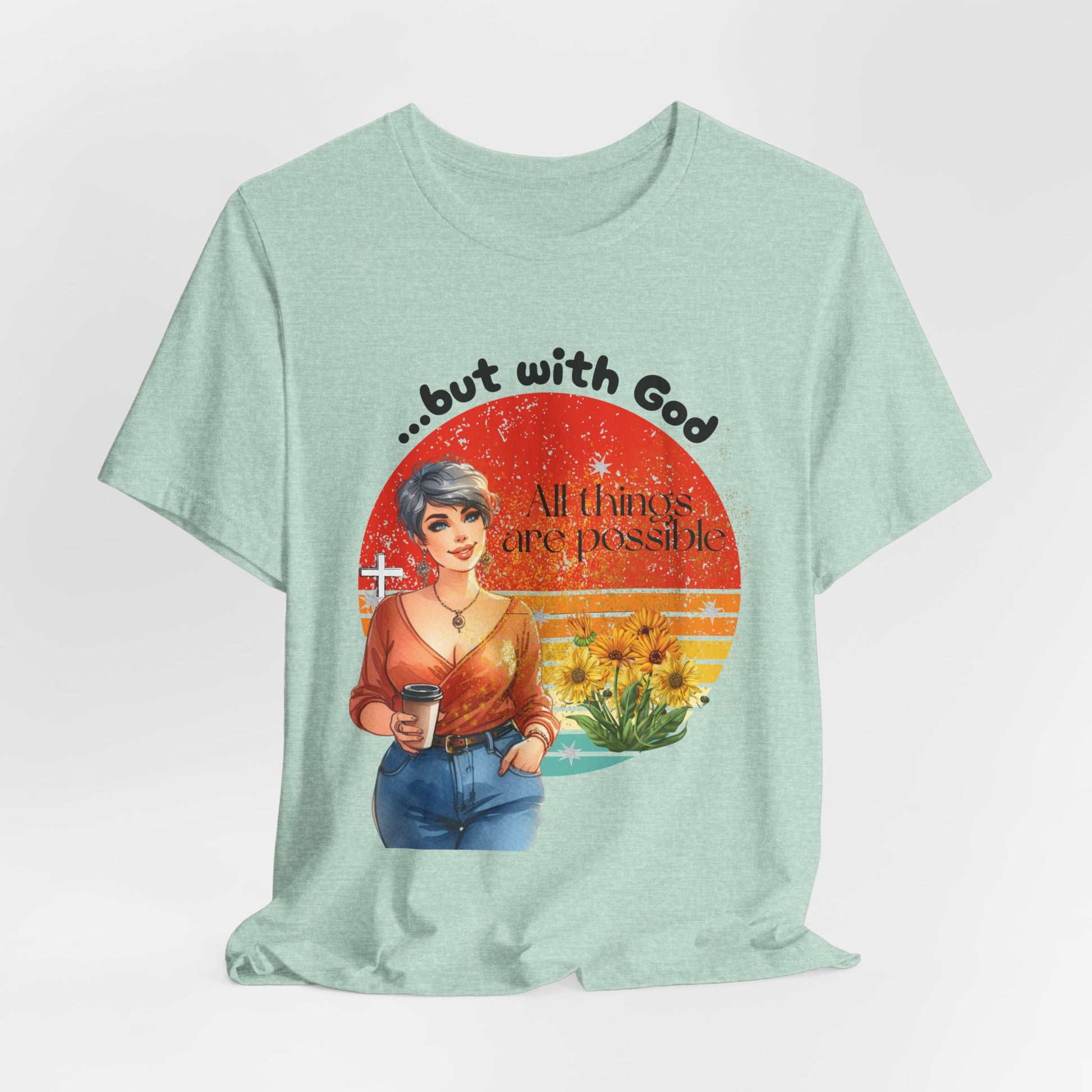 'All Things Are Possible' Floral Tee