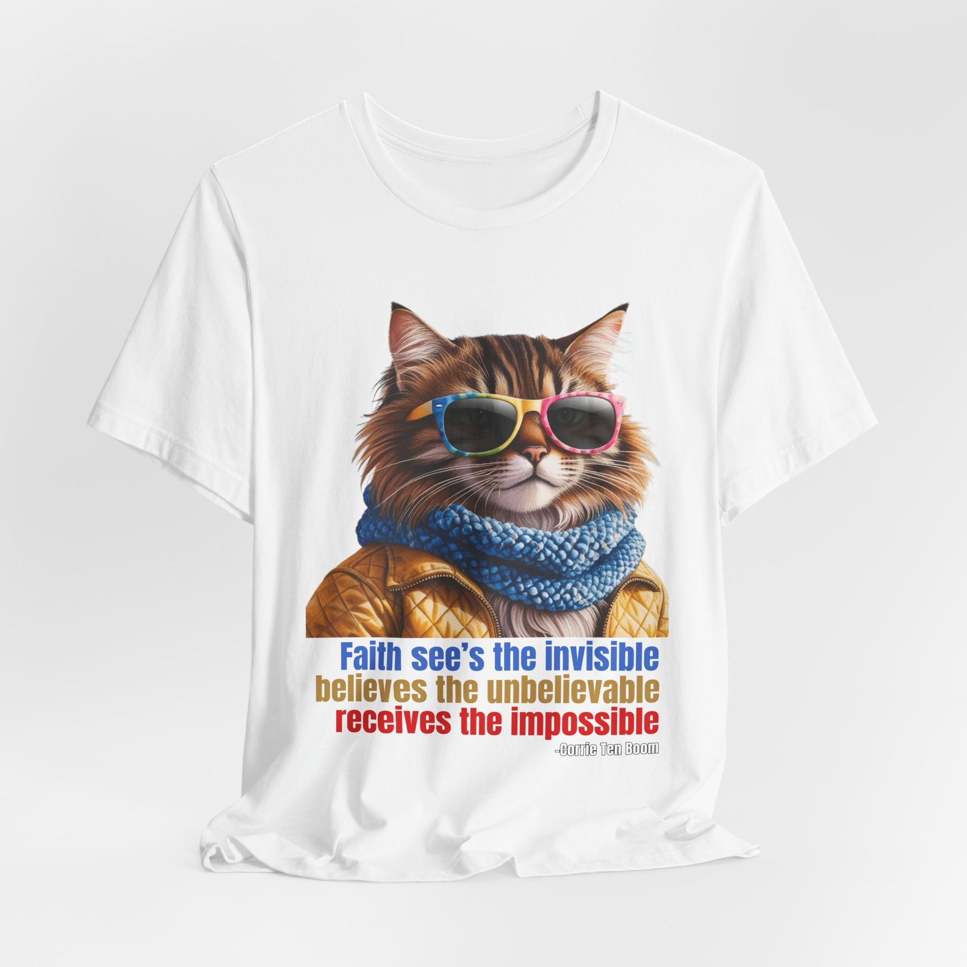 Cool Faith Cat Tee