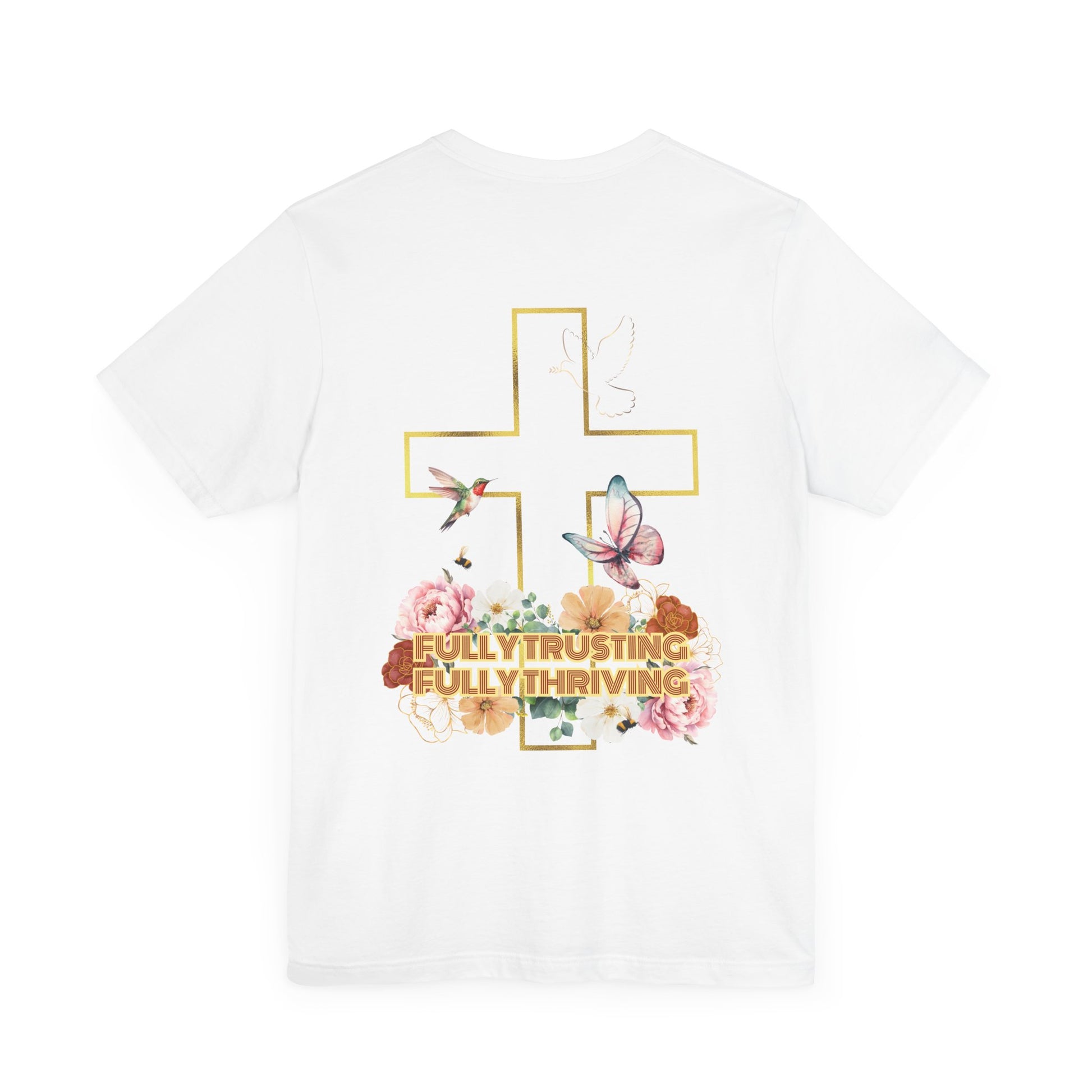 Daughter of the Creator Floral Cross Tee