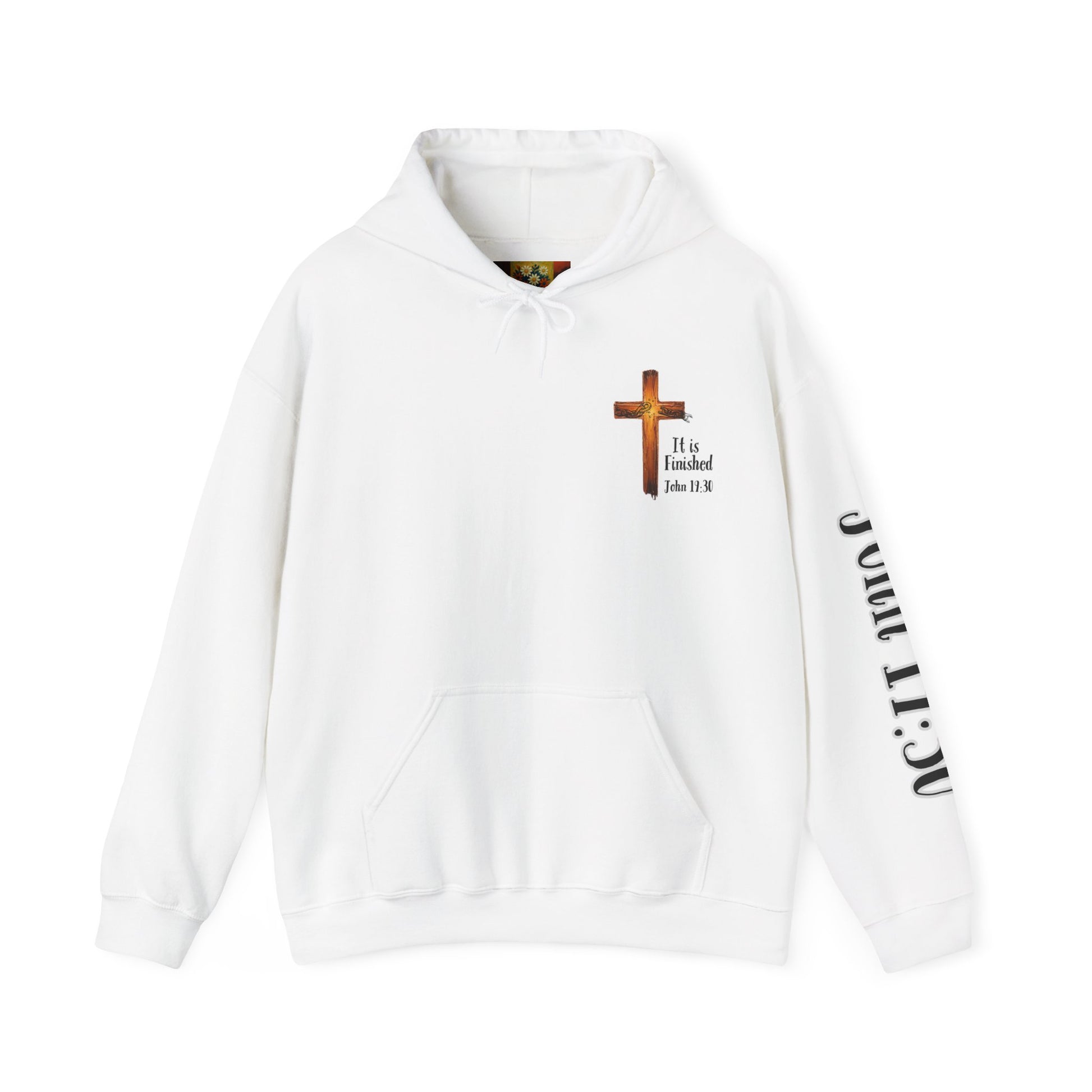 Faith-Inspired Unisex Heavy Blend™ Hoodie - Printed on the Back, Sleeve and Front