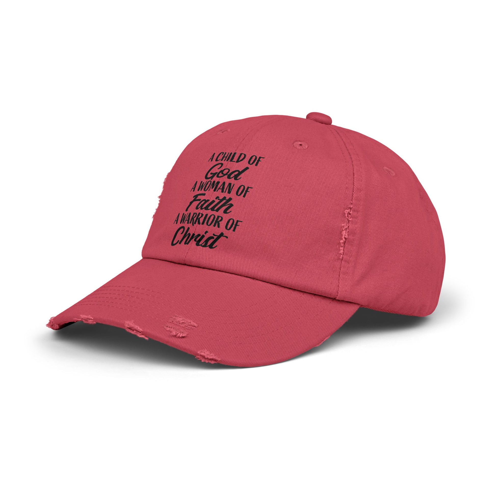 Woman Of Faith Distressed Cap