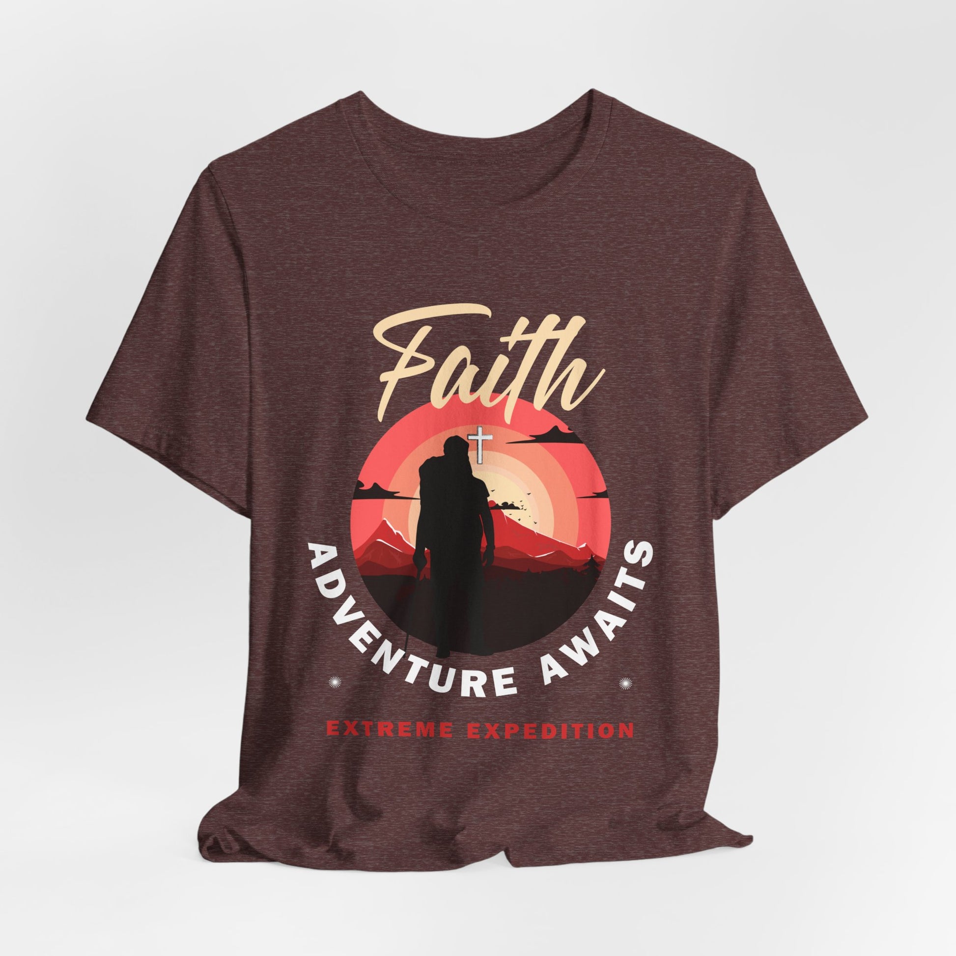 Faith Adventure Awaits Unisex Dark Tee