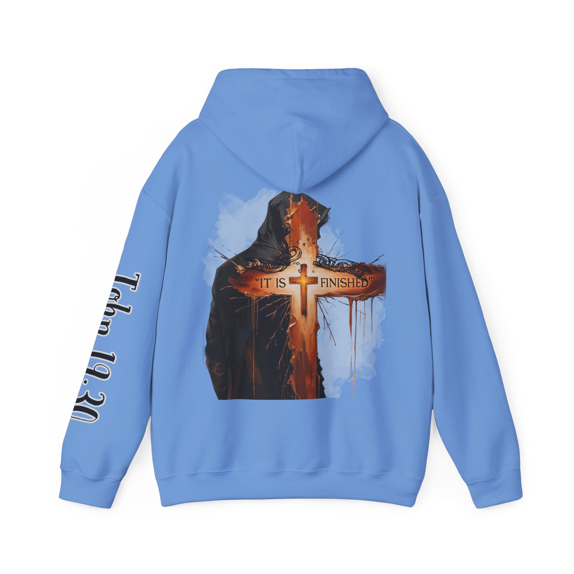 Faith-Inspired Unisex Heavy Blend™ Hoodie - Printed on the Back, Sleeve and Front