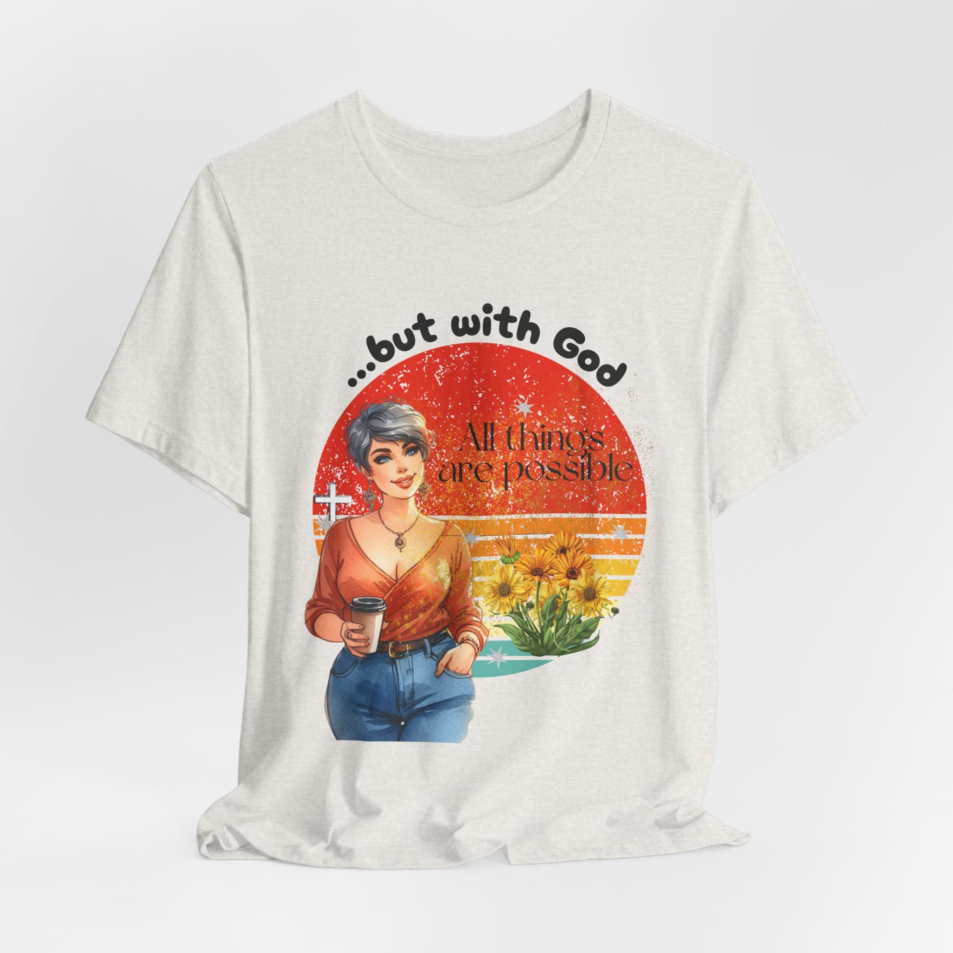 'All Things Are Possible' Floral Tee