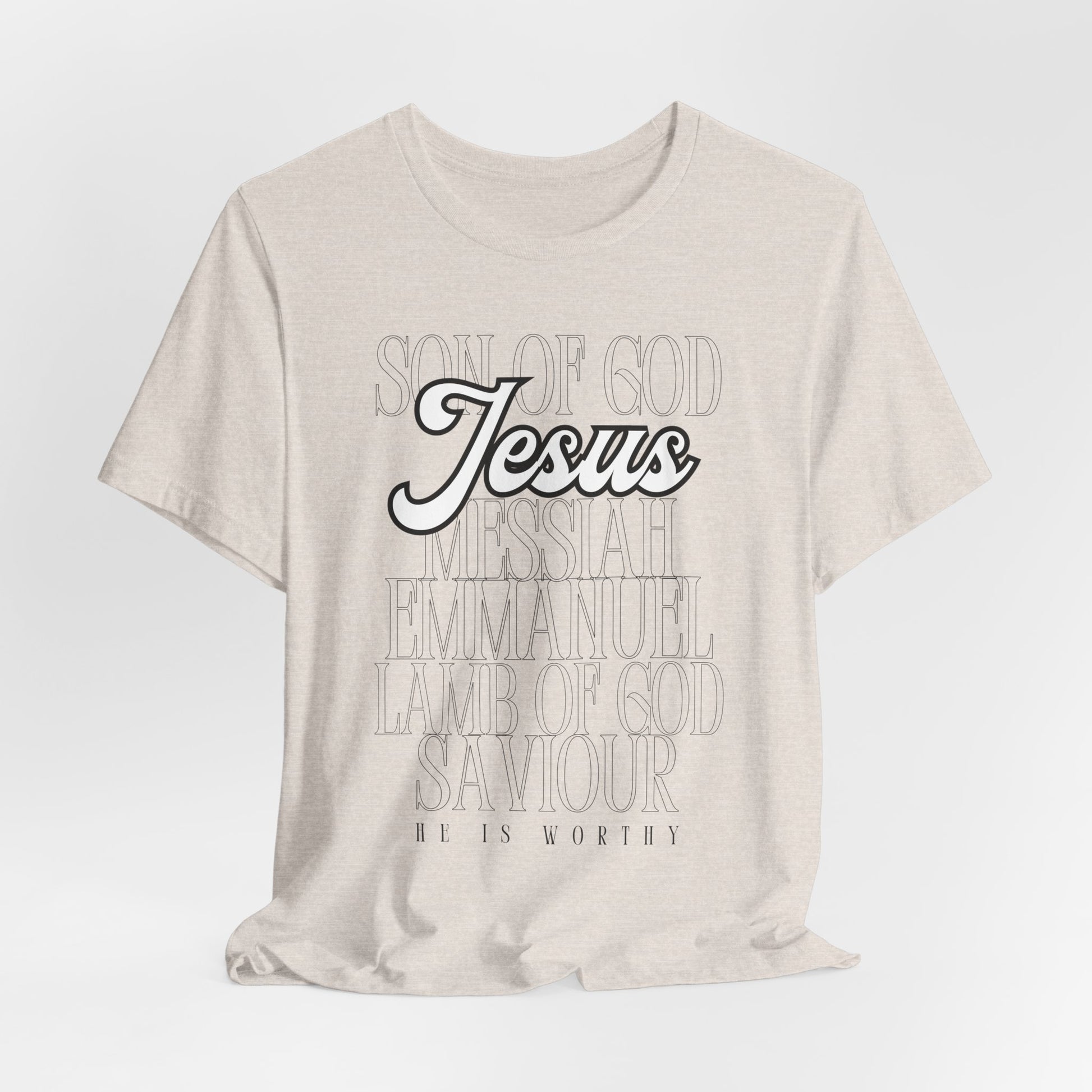 Names of Jesus Light Tee