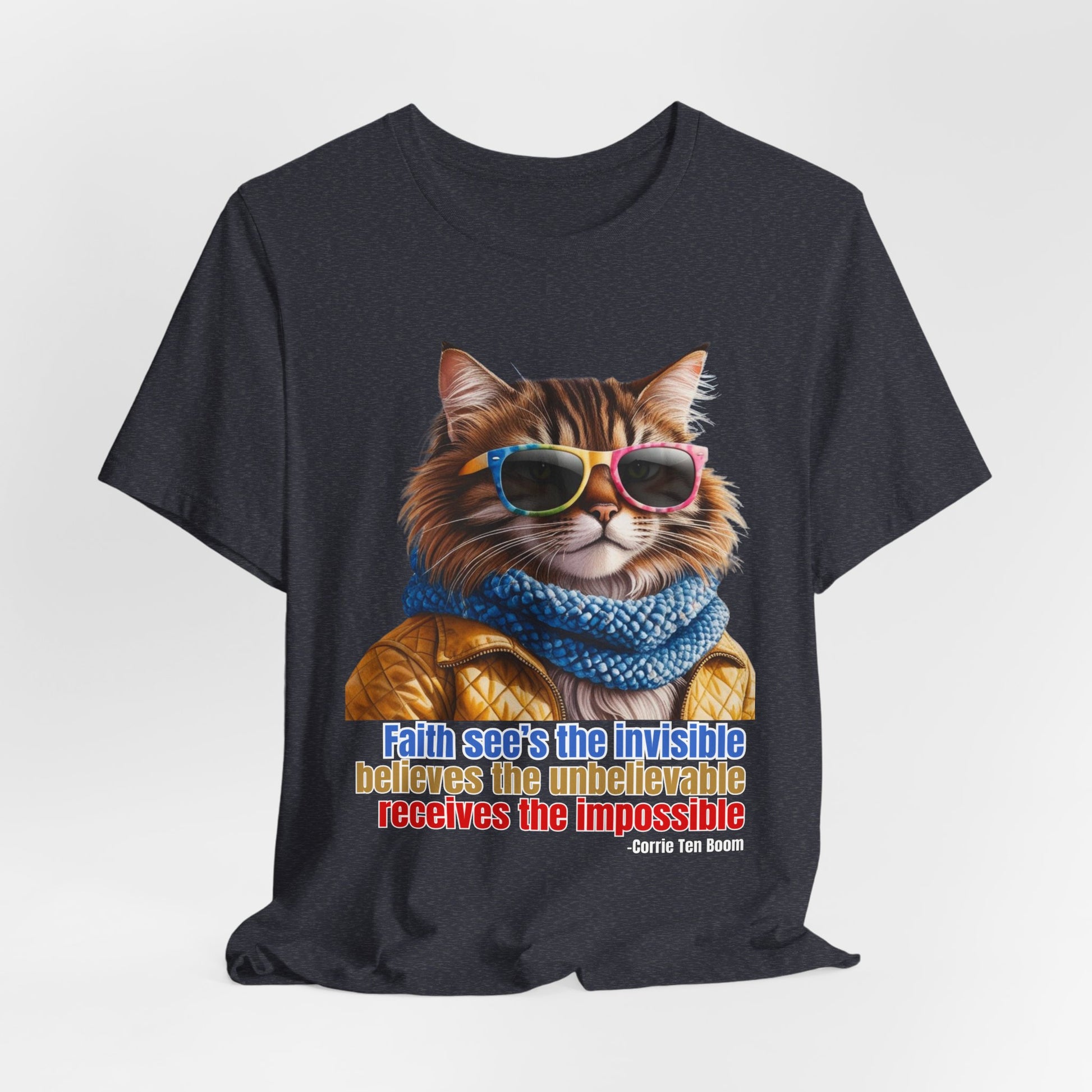 Cool Faith Cat Tee