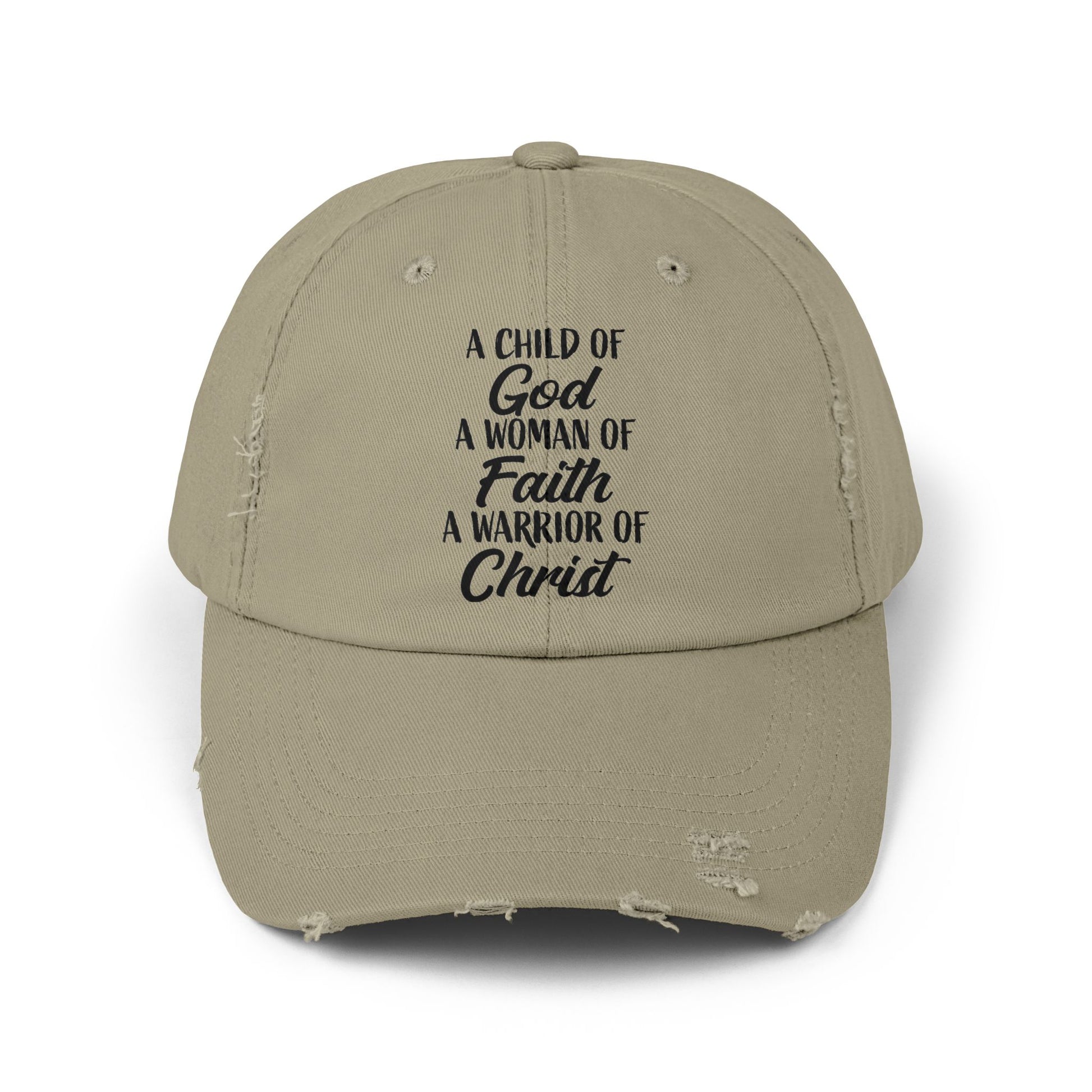 Woman Of Faith Distressed Cap