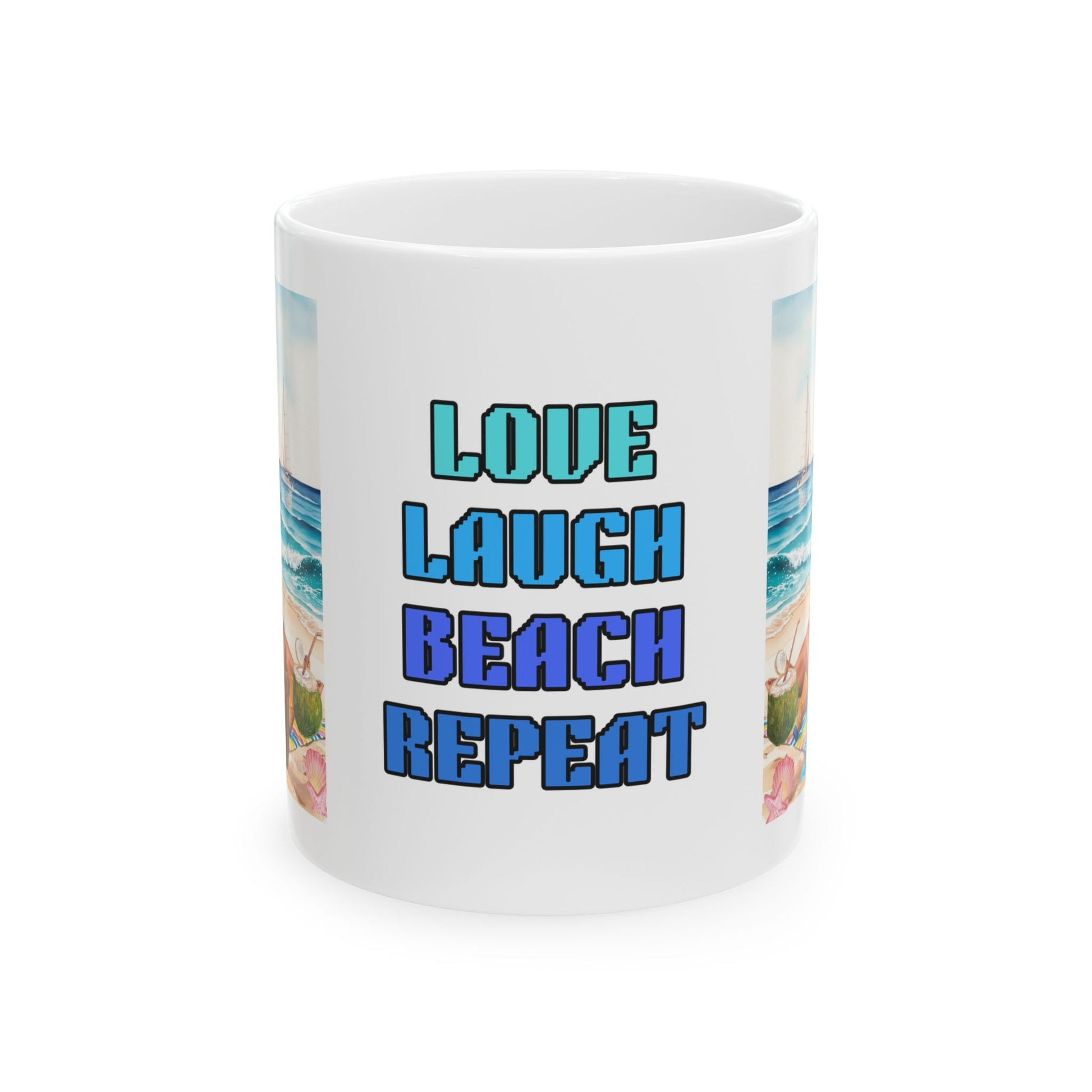Love Laugh Beach Repeat Mug