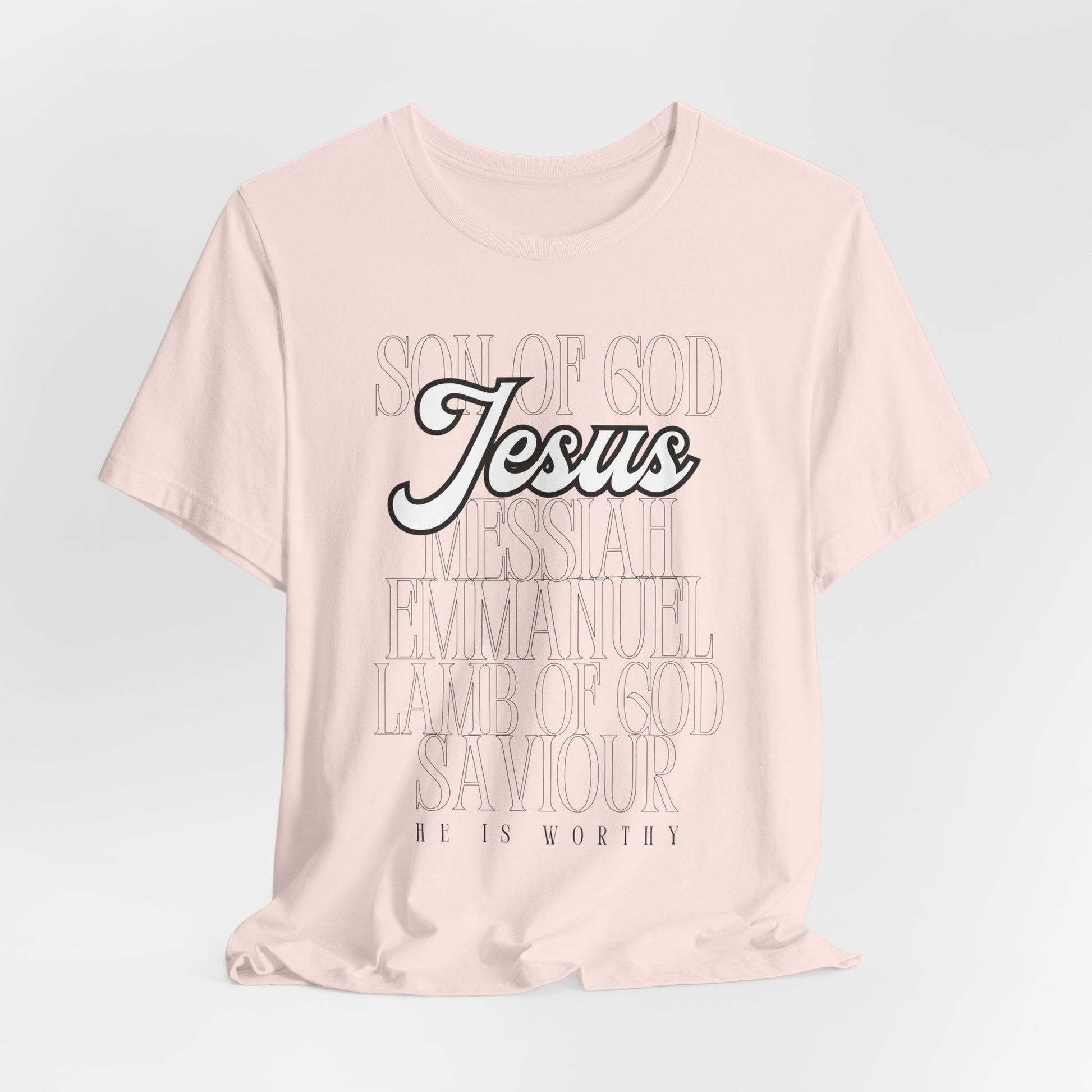 Names of Jesus Light Tee