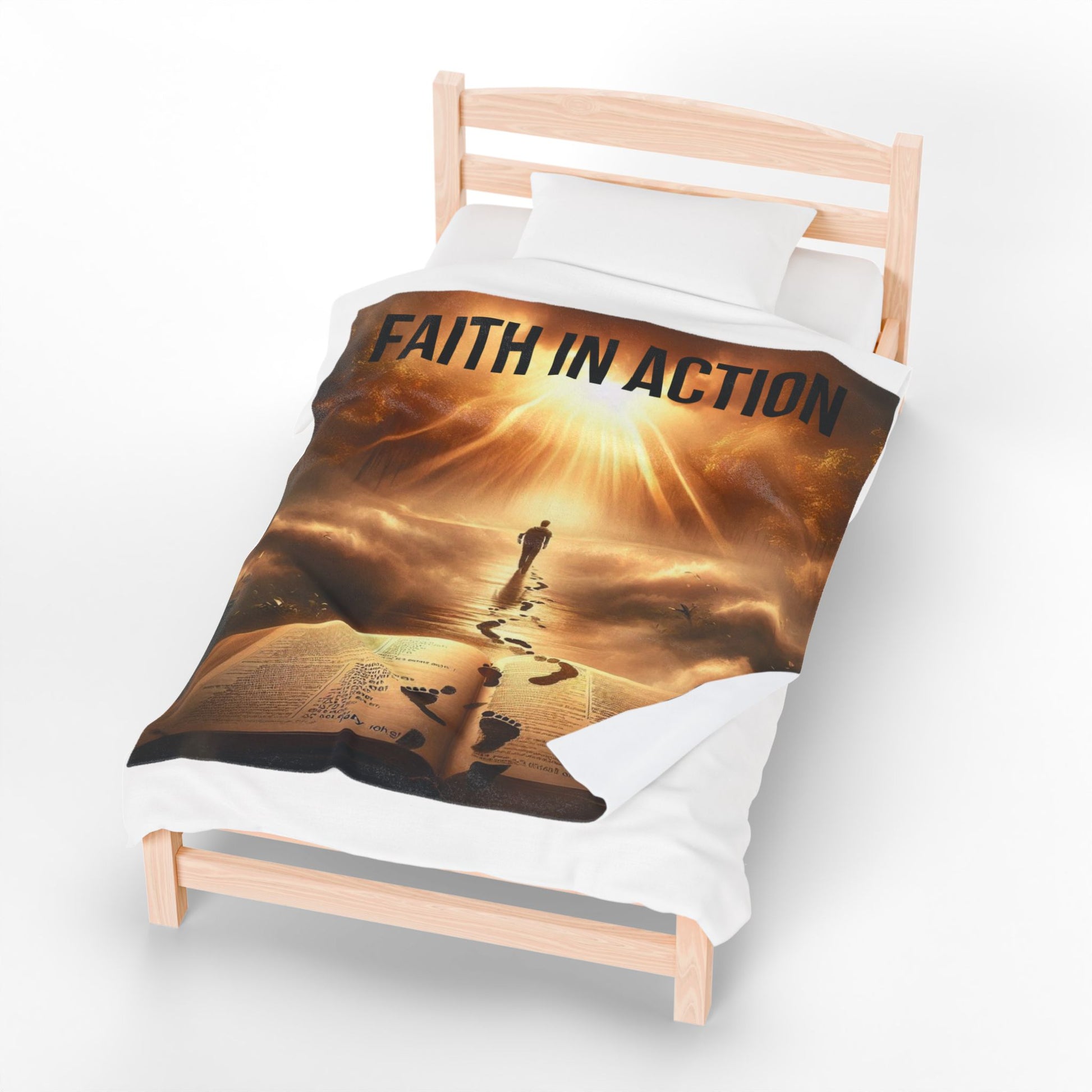 Faith in Action Velveteen Plush Blanket