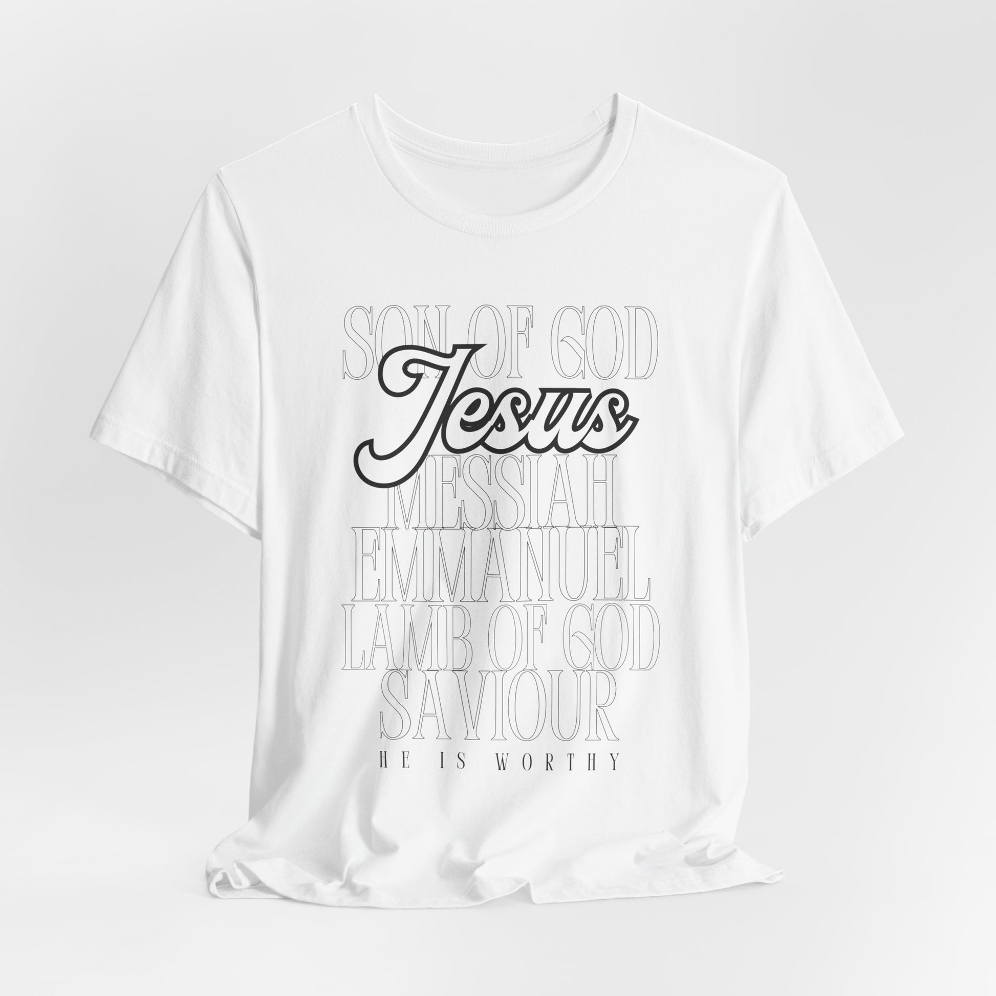 Names of Jesus Light Tee