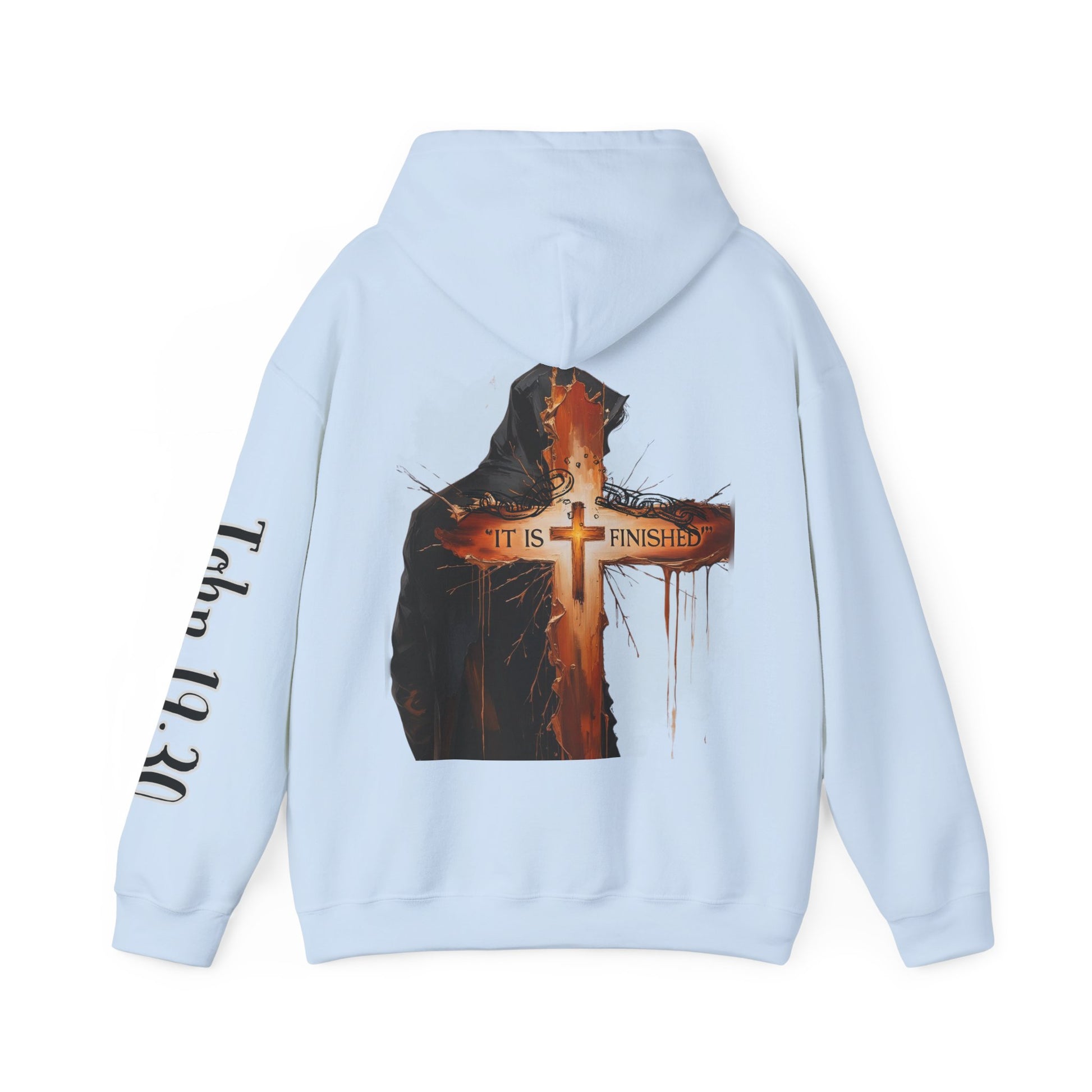 Faith-Inspired Unisex Heavy Blend™ Hoodie - Printed on the Back, Sleeve and Front