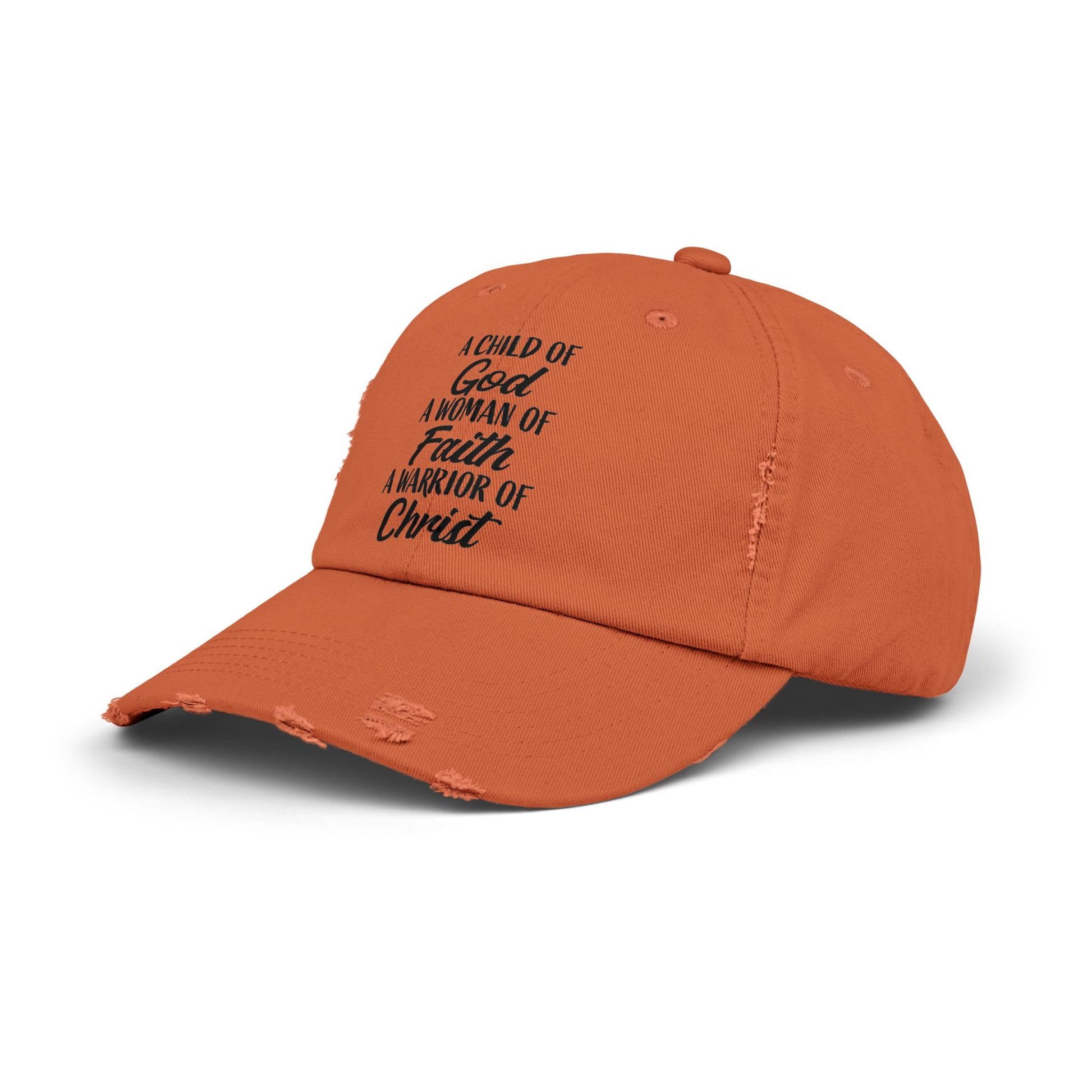 Woman Of Faith Distressed Cap