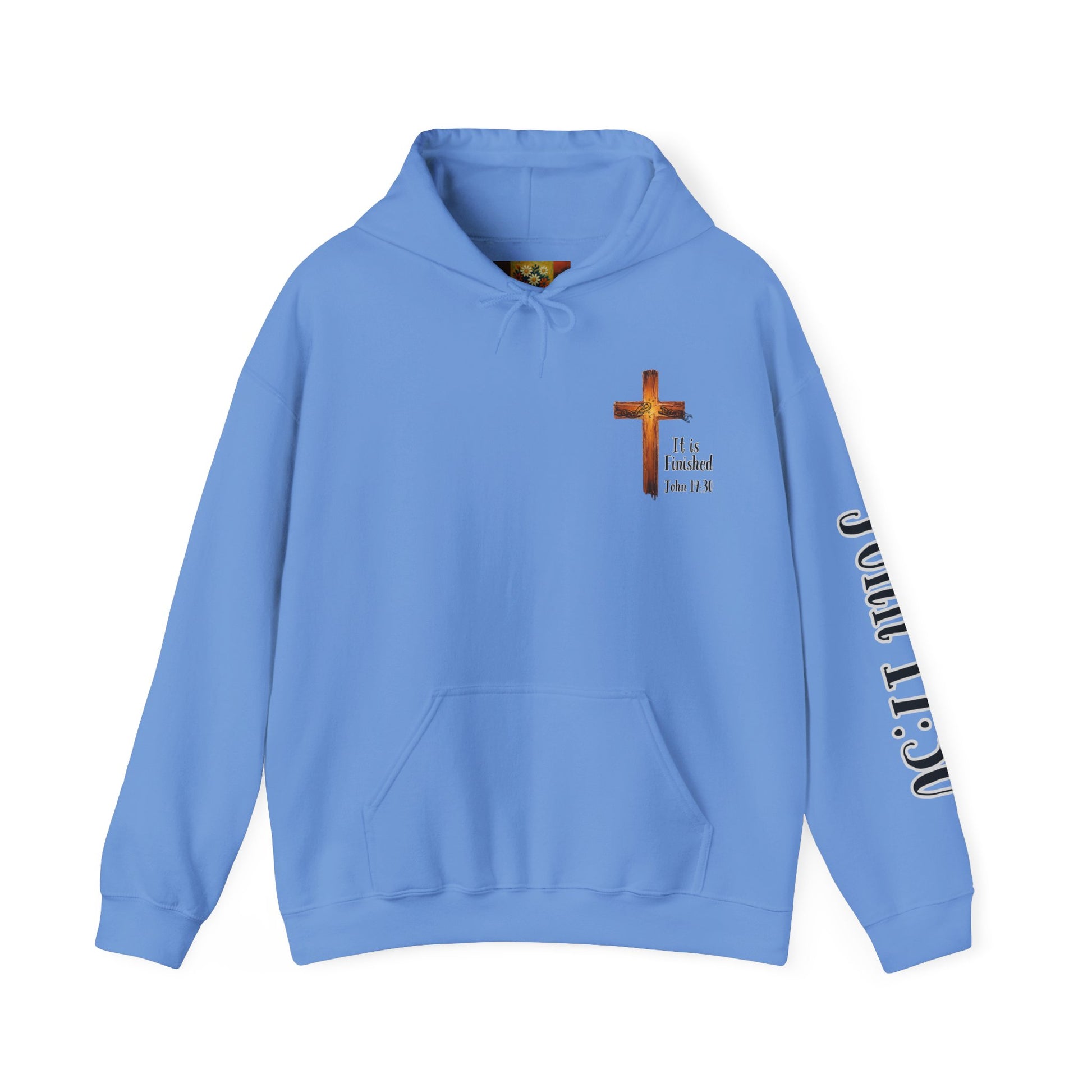 Faith-Inspired Unisex Heavy Blend™ Hoodie - Printed on the Back, Sleeve and Front