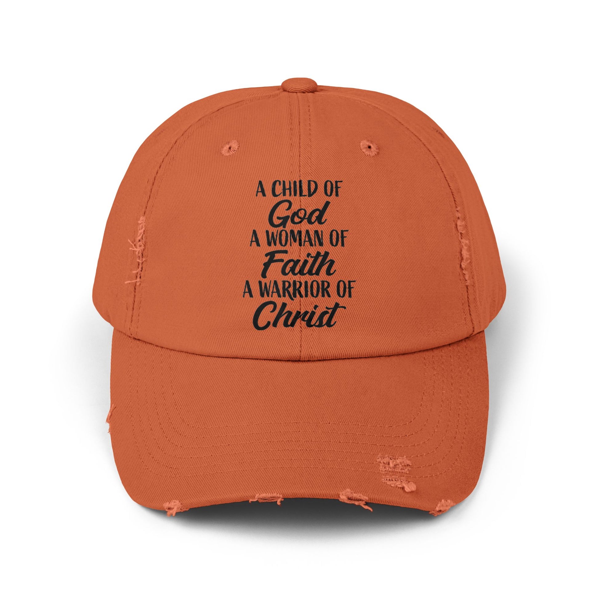 Woman Of Faith Distressed Cap