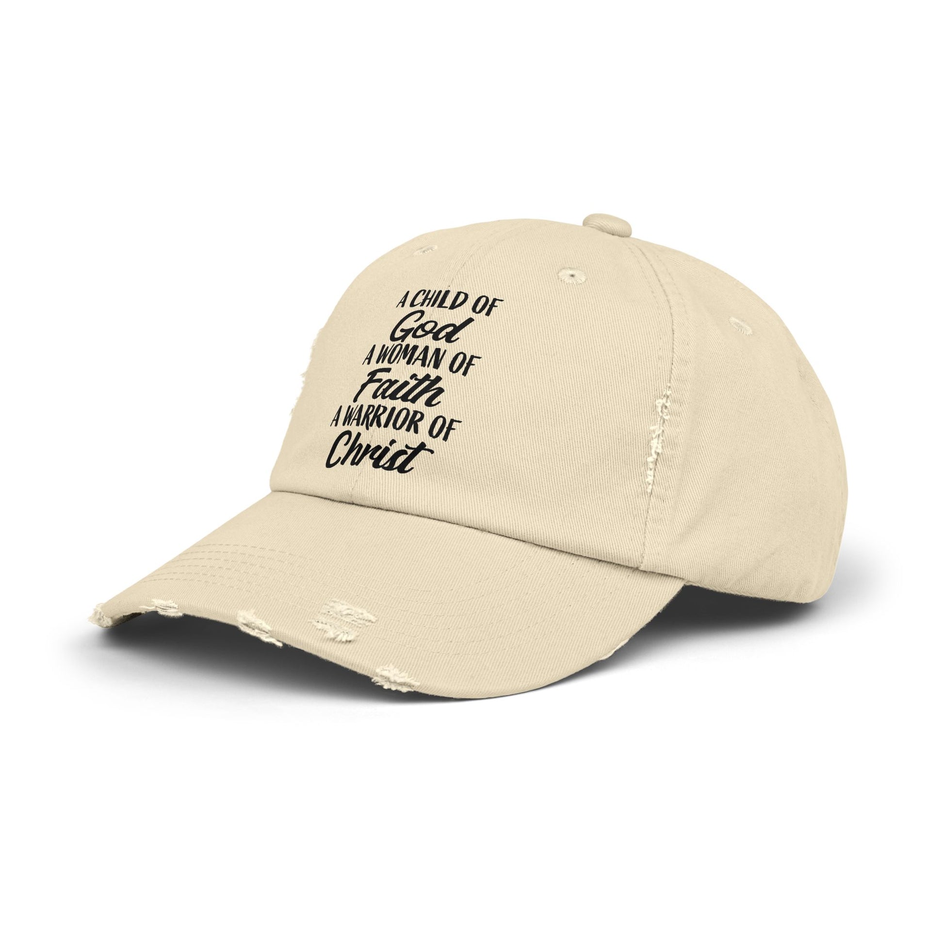Woman Of Faith Distressed Cap