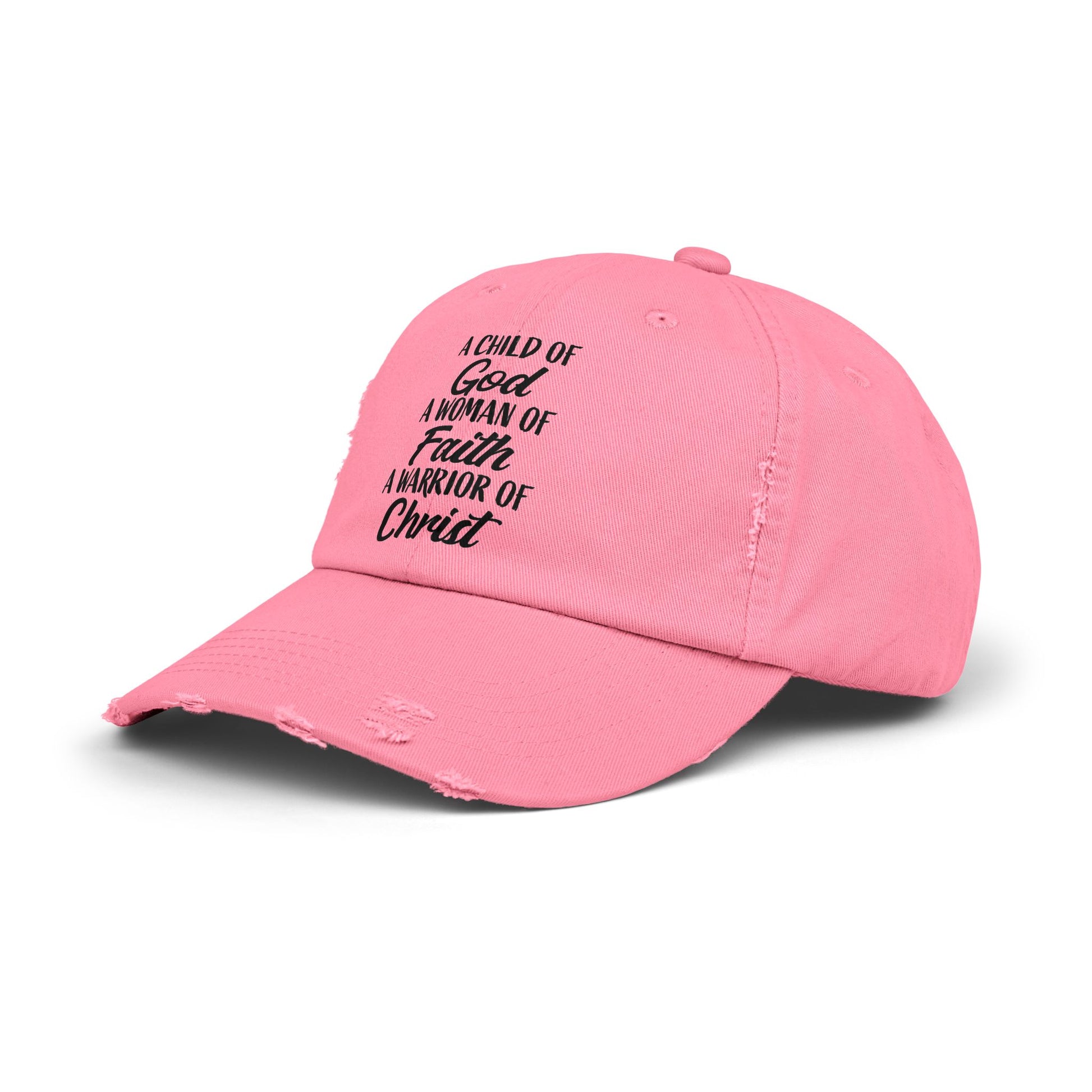 Woman Of Faith Distressed Cap