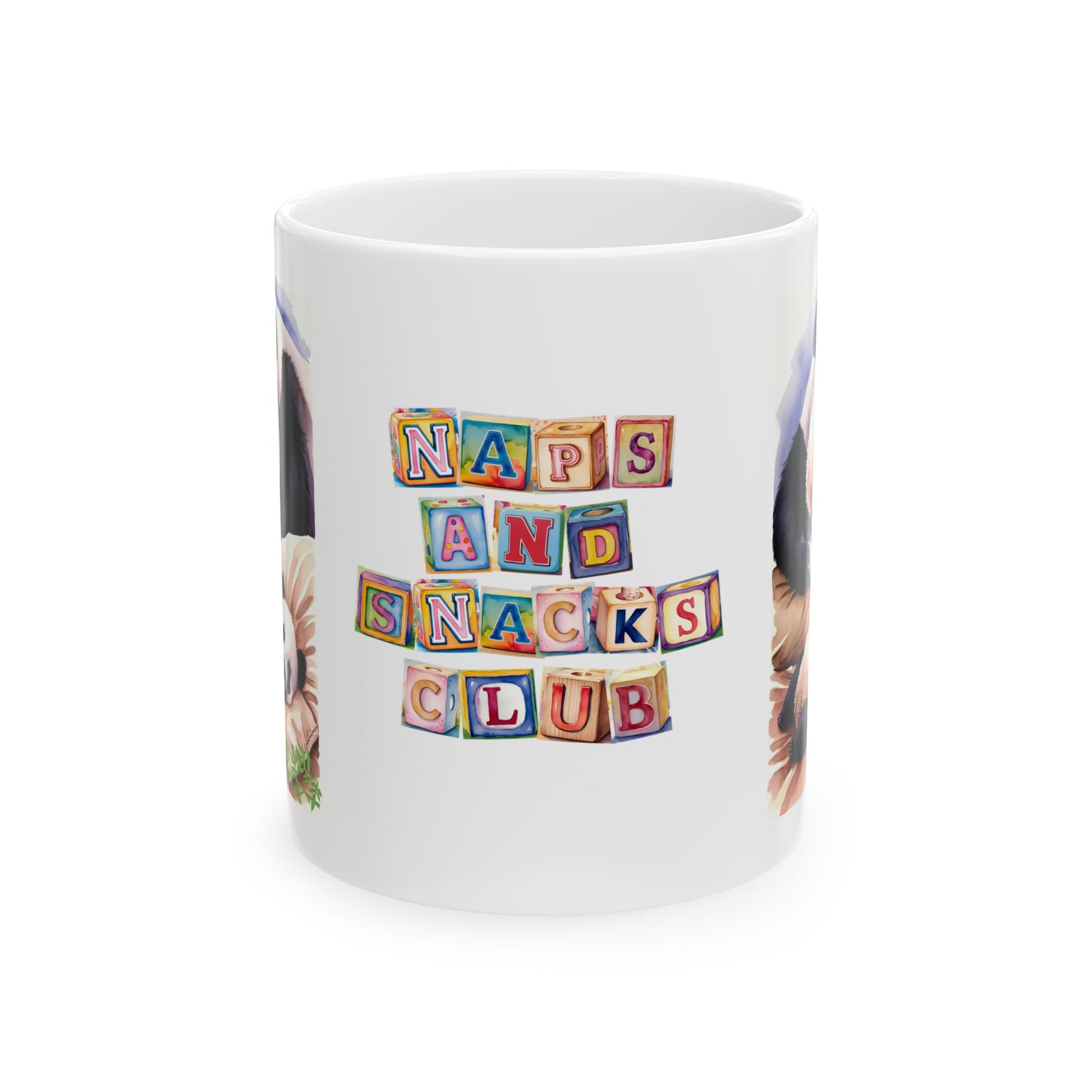 Tired Mum and Baby Panda Mug