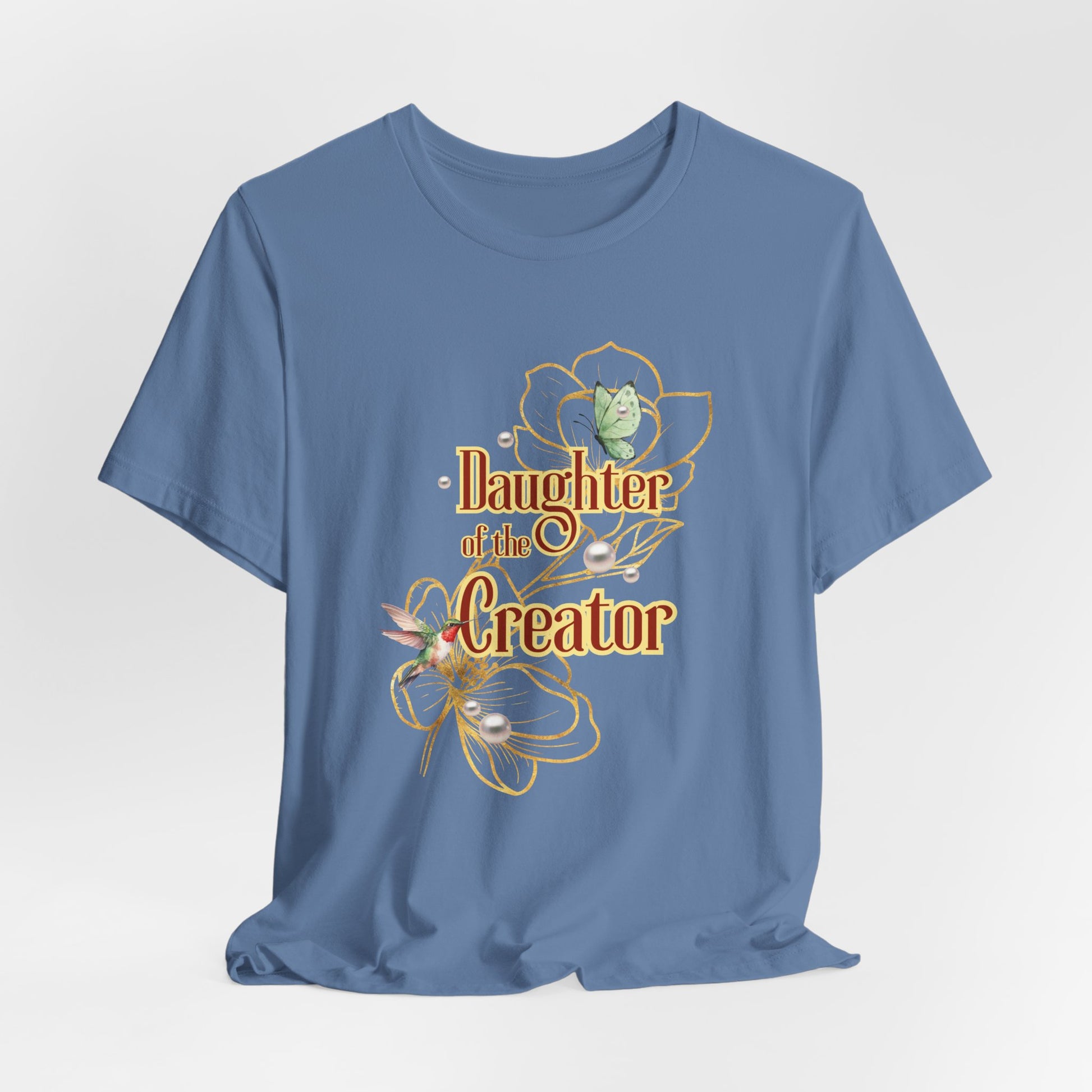 Daughter of the Creator Floral Cross Tee