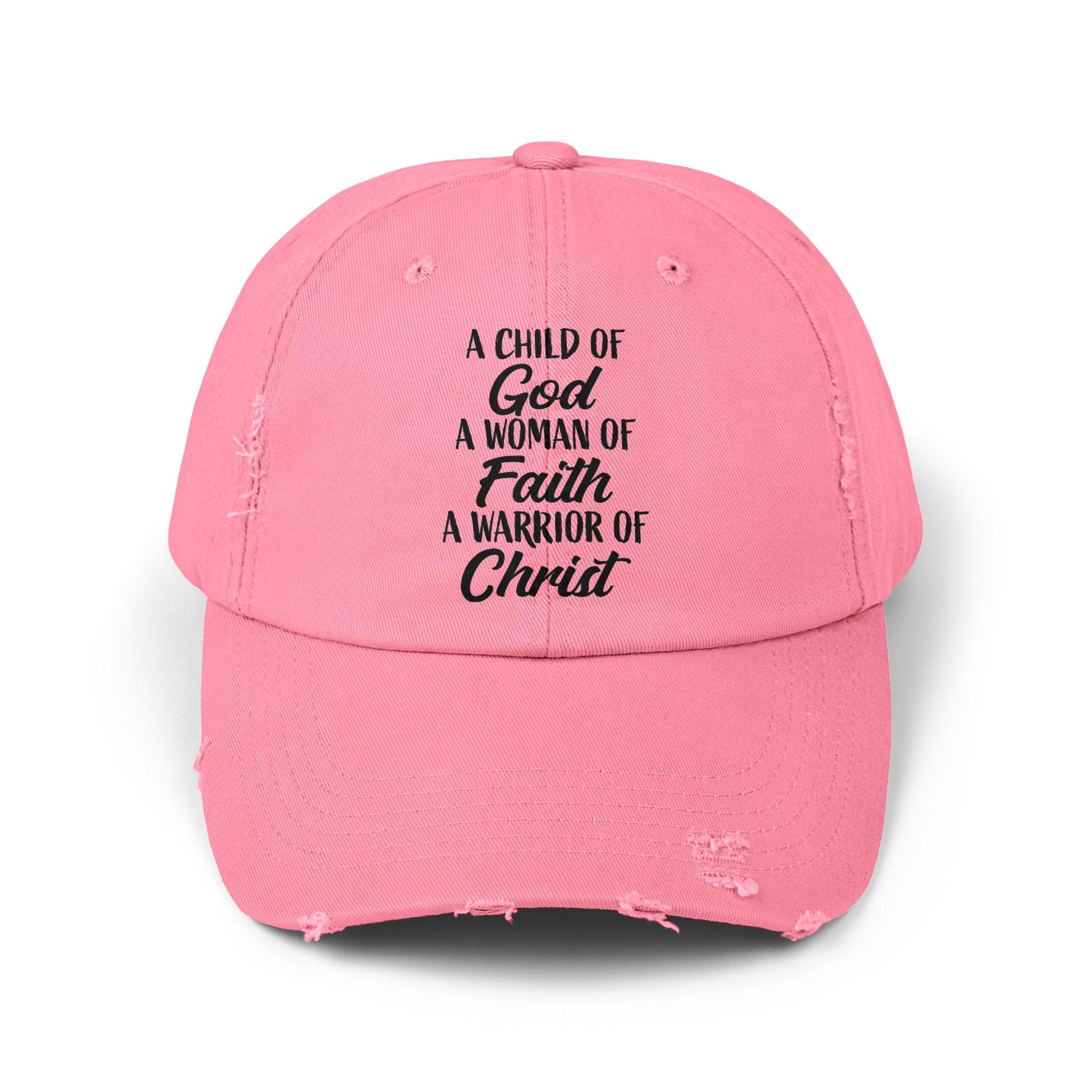 Woman Of Faith Distressed Cap