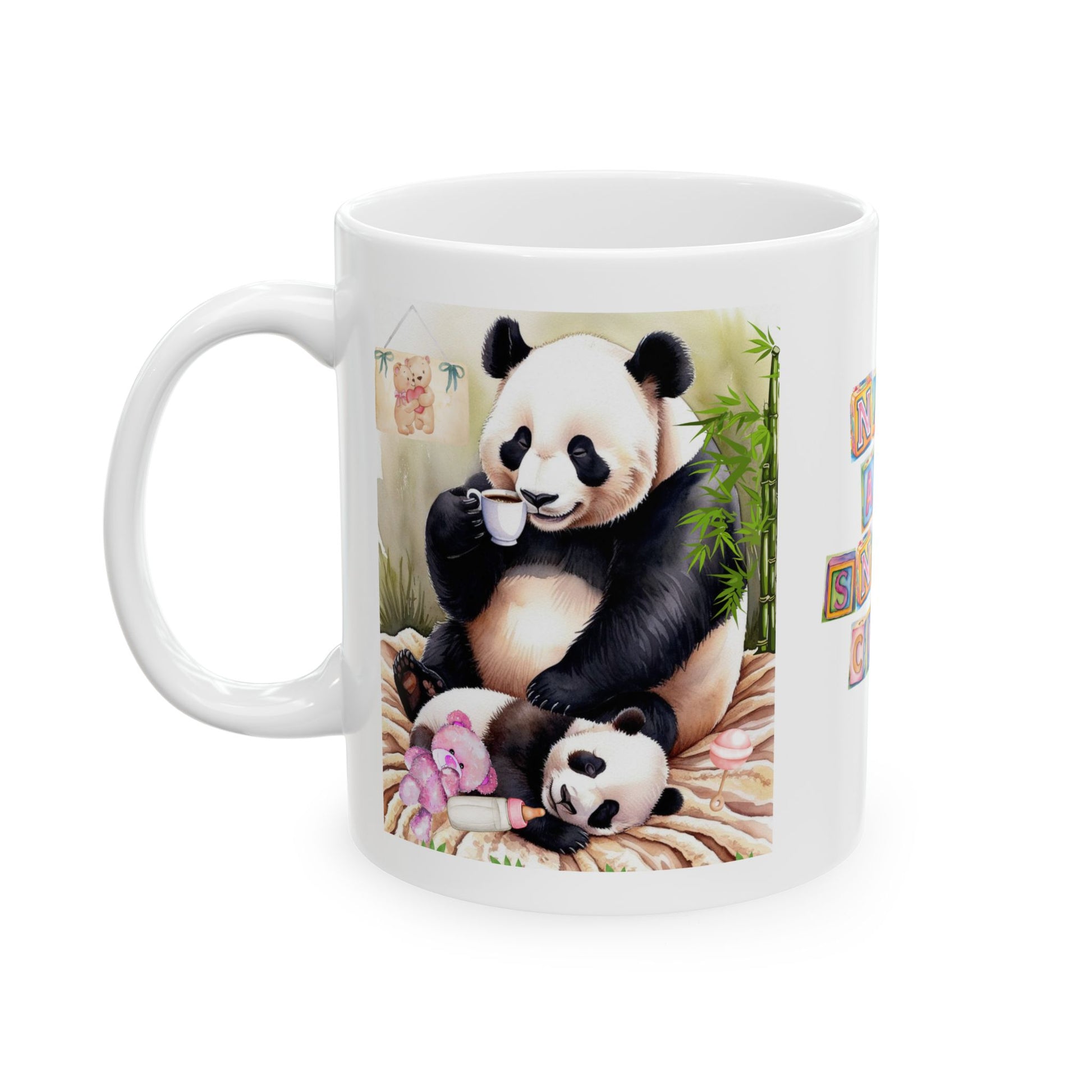 Cosy Mum And Baby Panda Mug