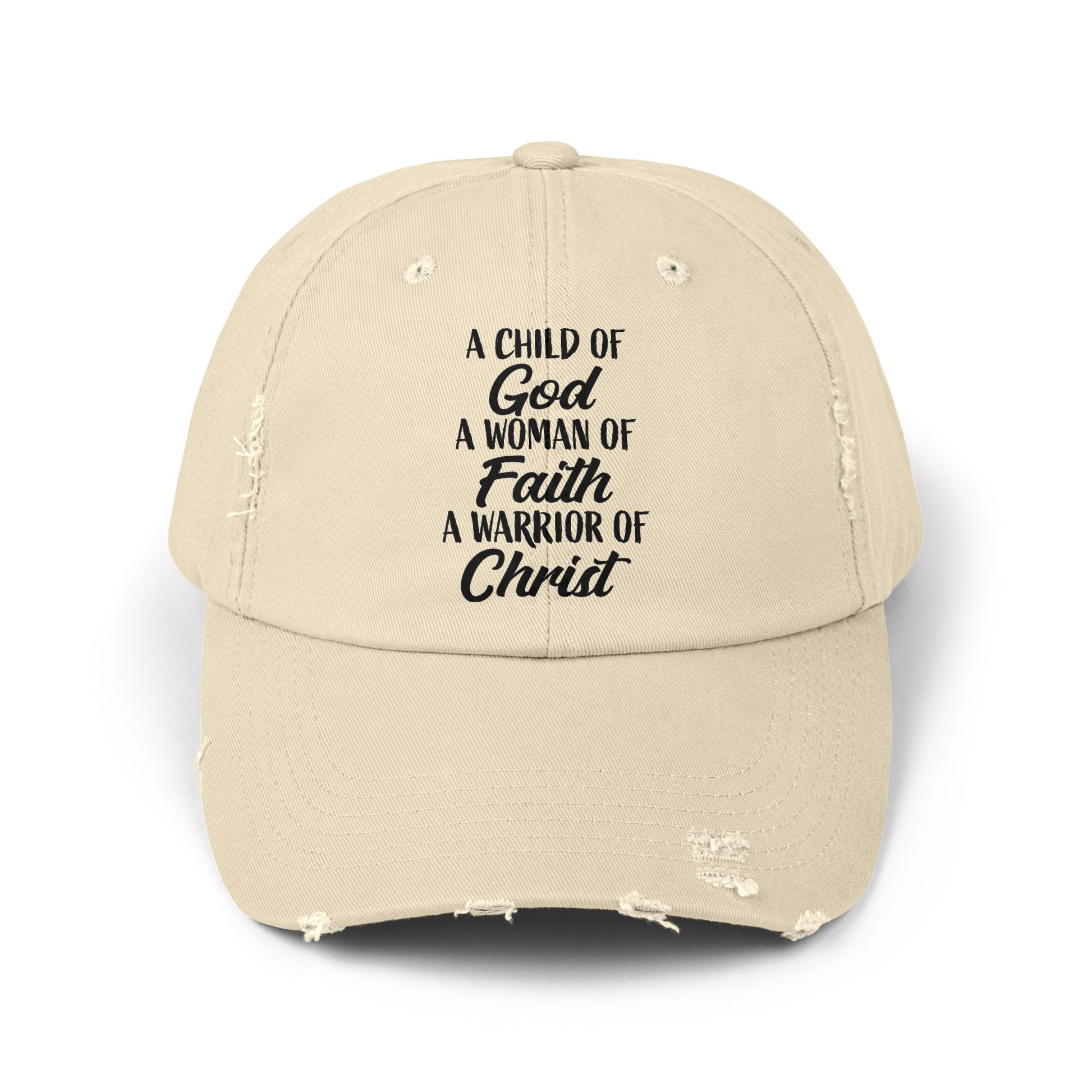 Woman Of Faith Distressed Cap